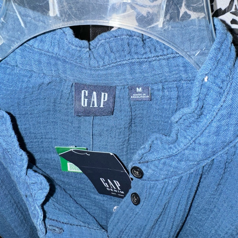 GAP Blue Button-Up dress.. size M